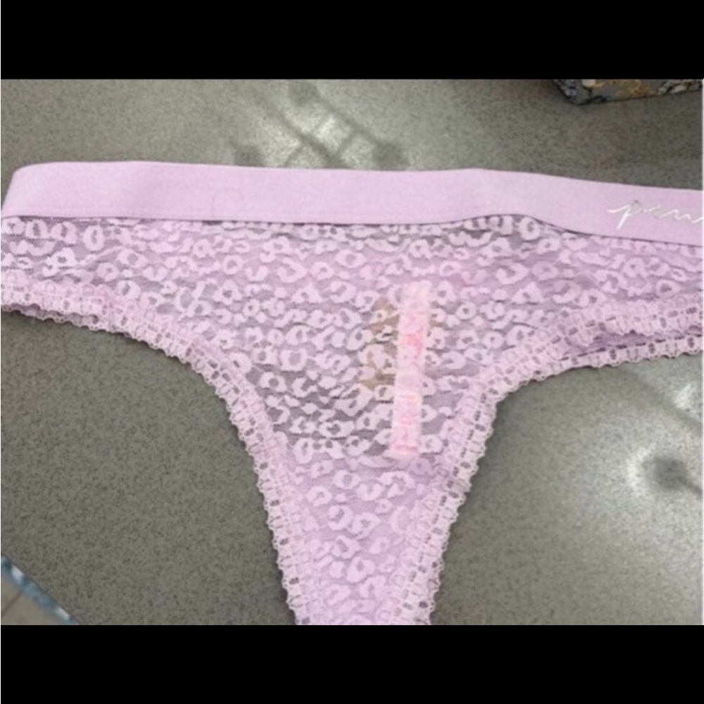 Victoria Secret Pink Lace Thong Panty NWT SOLD